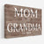 Personalized Mom Est Grandma Est Canvas Prints with Grandkids, Gift for Mom