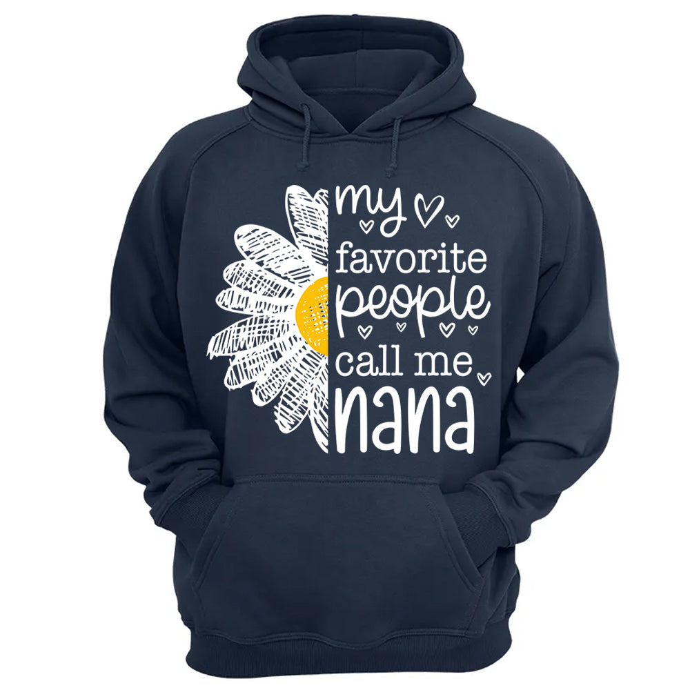 Personalized My Favorite People Call Me Grandma Flower Patchwork Shirt, Custom Kids Names Nana Mimi Gigi T24