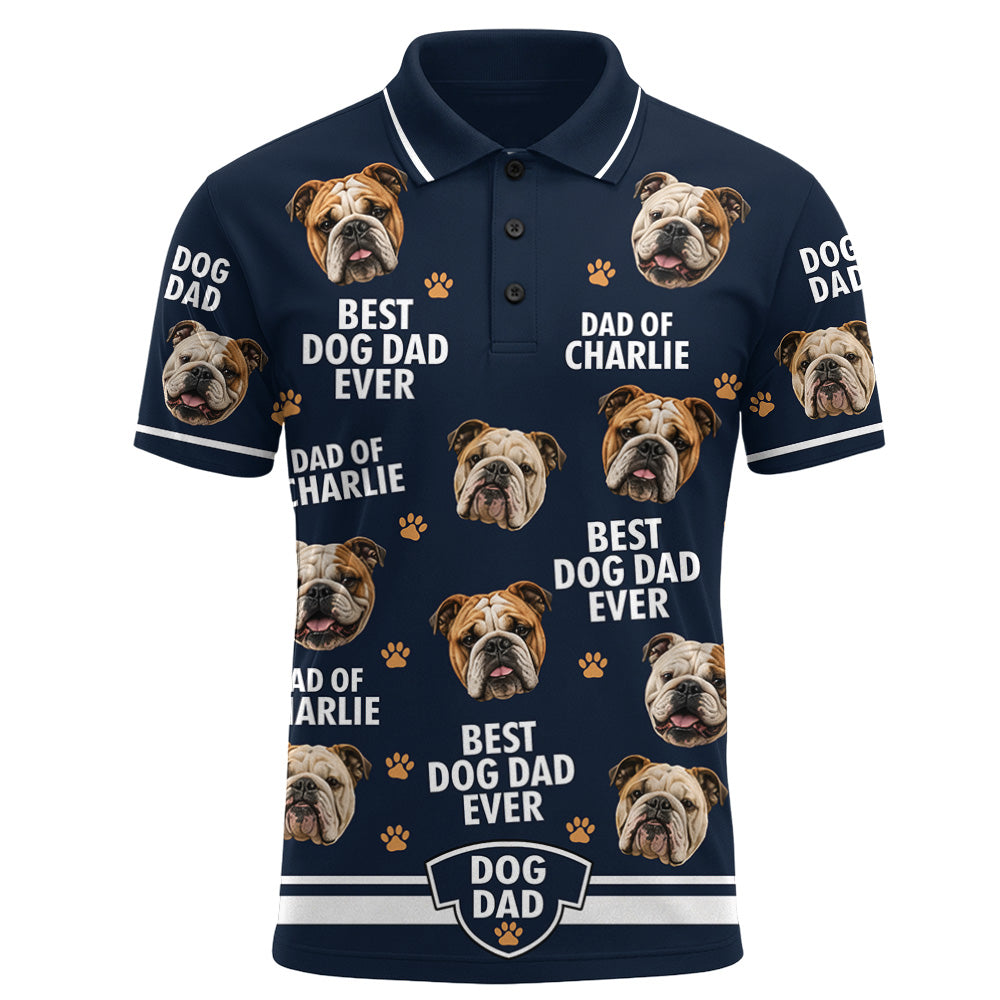 Best Dog Dad Ever - Personalized All Over Print Shirt - Gifts For Dog Lover T1807 T24