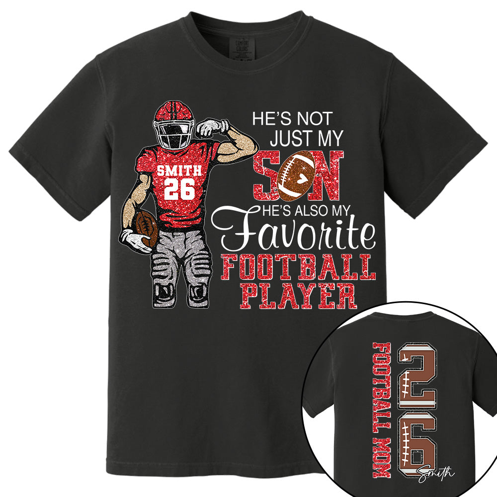 He’s Not Just My Grandson He’s Also My Fav Football Player, Personalized 2D Shirt Custom, Gift For Gameday TD22 VH01