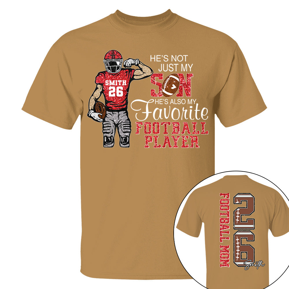 He’s Not Just My Grandson He’s Also My Fav Football Player, Personalized 2D Shirt Custom, Gift For Gameday TD22 VH01