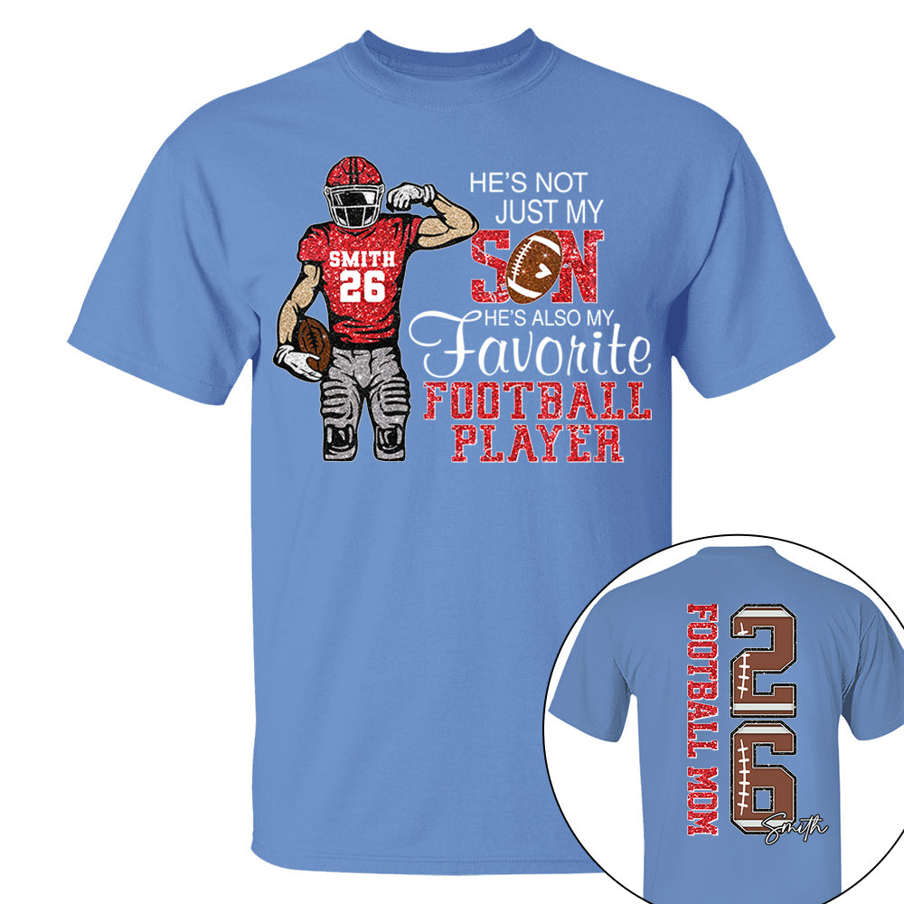 He’s Not Just My Grandson He’s Also My Fav Football Player, Personalized 2D Shirt Custom, Gift For Gameday TD22 VH01