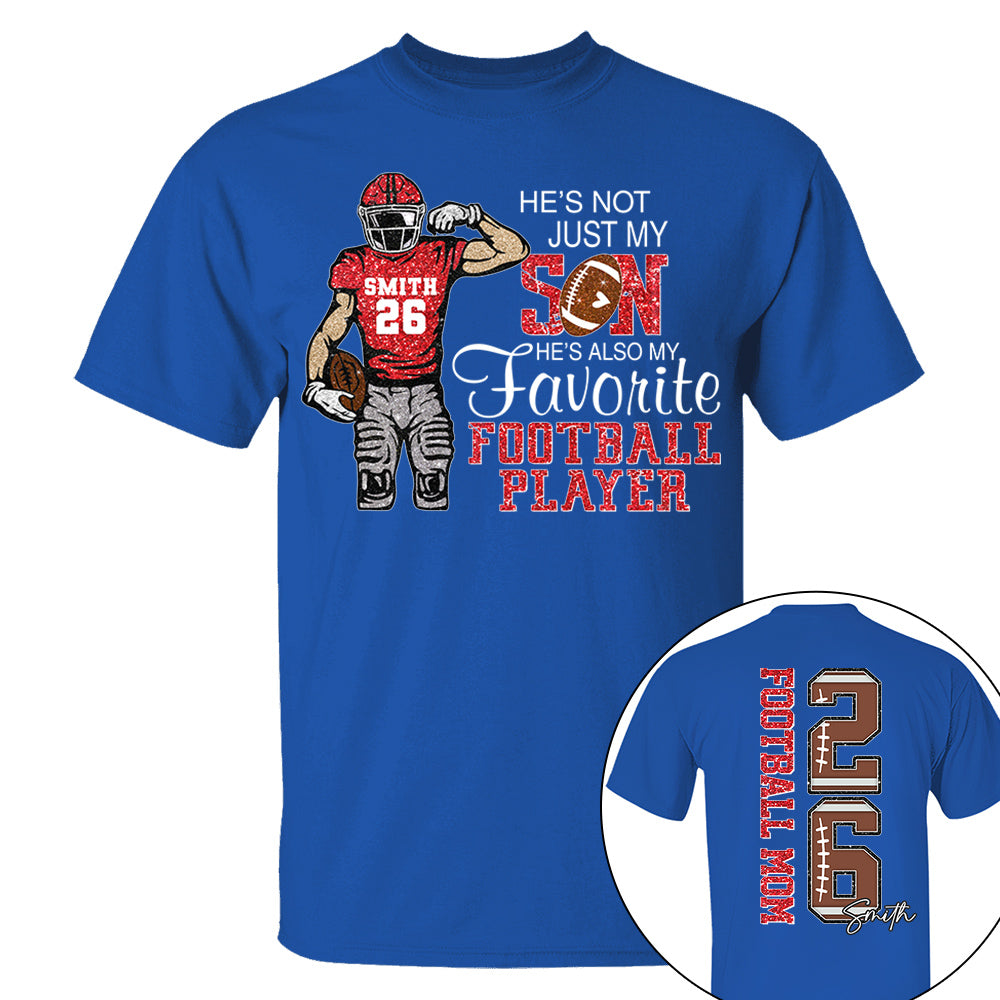 He’s Not Just My Grandson He’s Also My Fav Football Player, Personalized 2D Shirt Custom, Gift For Gameday TD22 VH01