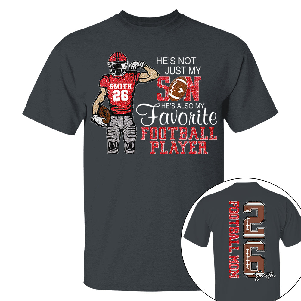He’s Not Just My Grandson He’s Also My Fav Football Player, Personalized 2D Shirt Custom, Gift For Gameday TD22 VH01