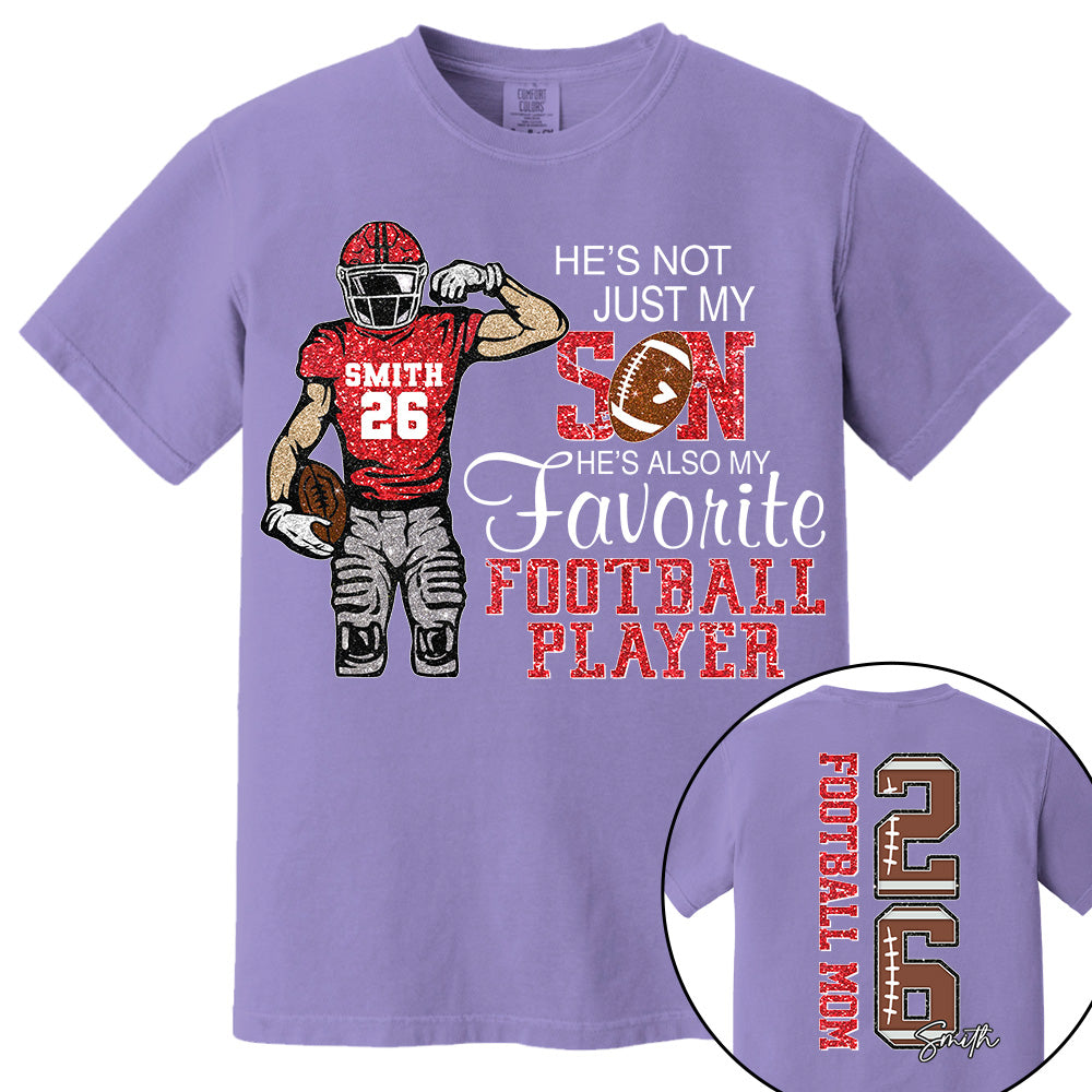 He’s Not Just My Grandson He’s Also My Fav Football Player, Personalized 2D Shirt Custom, Gift For Gameday TD22 VH01