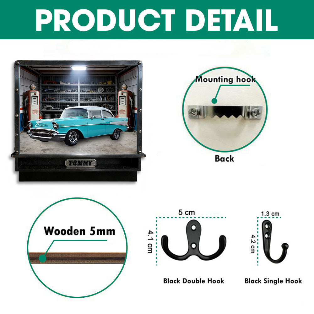 Personalized Custom Photo Garage Key Holder A2110 Pt99