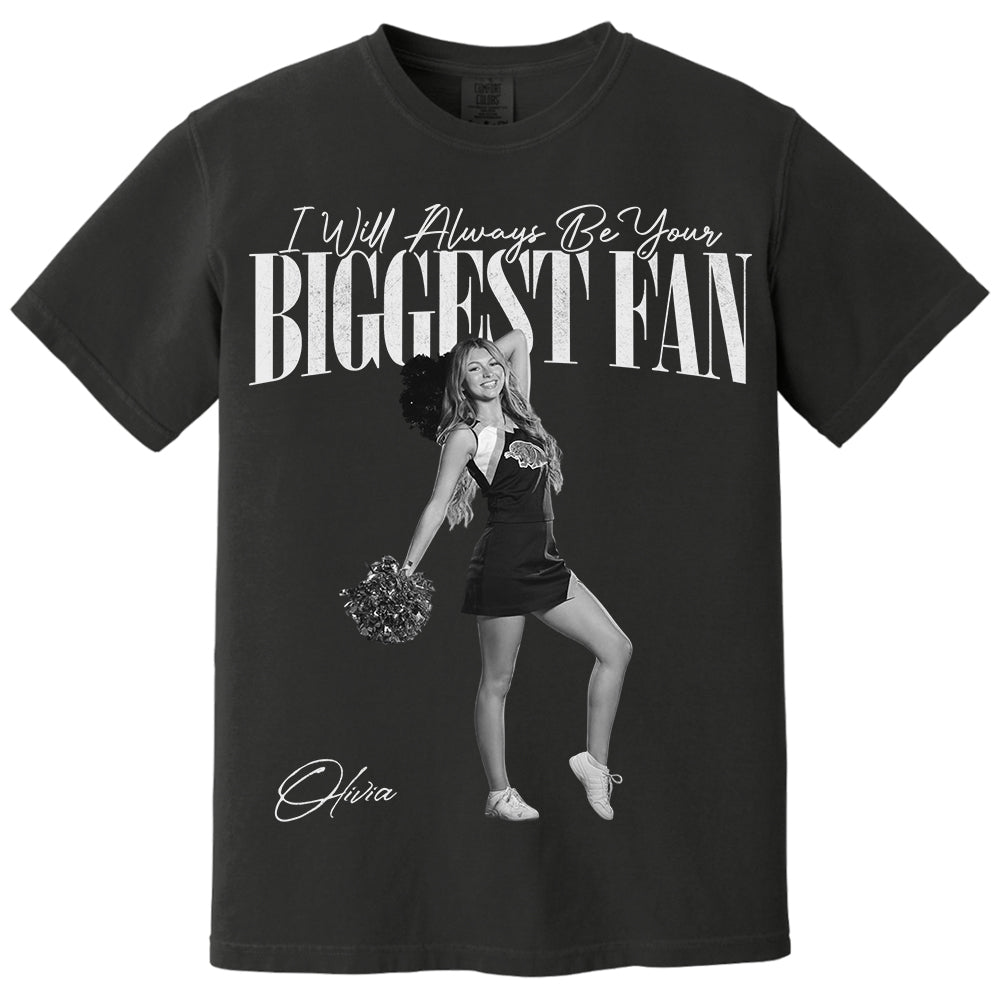 I'll Always Be Your Biggest Fan - Washed Tee Retro Bootleg Shirt For Cheerleading Na02 Li29