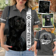 Life Is Better With A Dog, Personalized Shirt, Custom Photo Gift For Dog Lover T1807