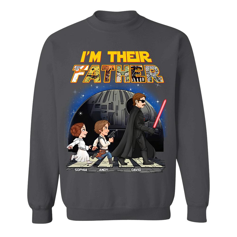 Personalized I Am Their Father Shirt, Custom Dad And Kids Name Shirt, Fathers Day Shirt, Gift for Dad Na02 Hv01