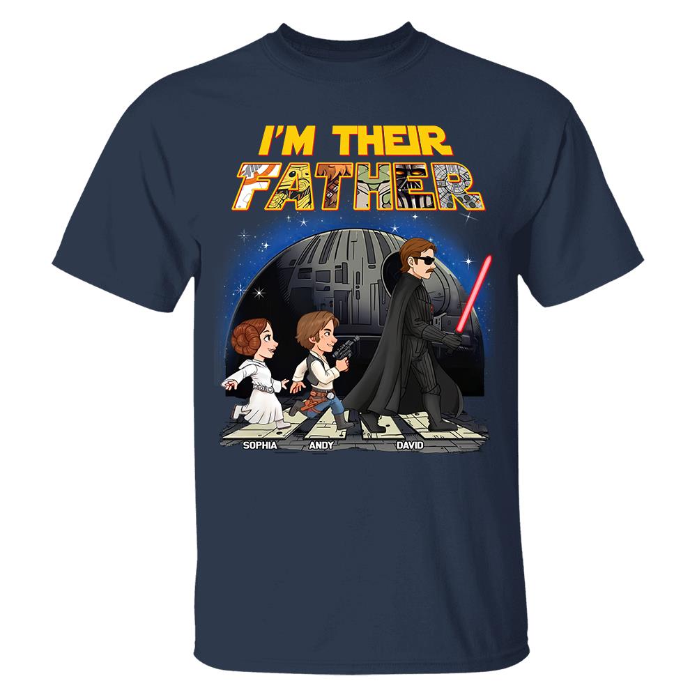 Personalized I Am Their Father Shirt, Custom Dad And Kids Name Shirt, Fathers Day Shirt, Gift for Dad Na02 Hv01