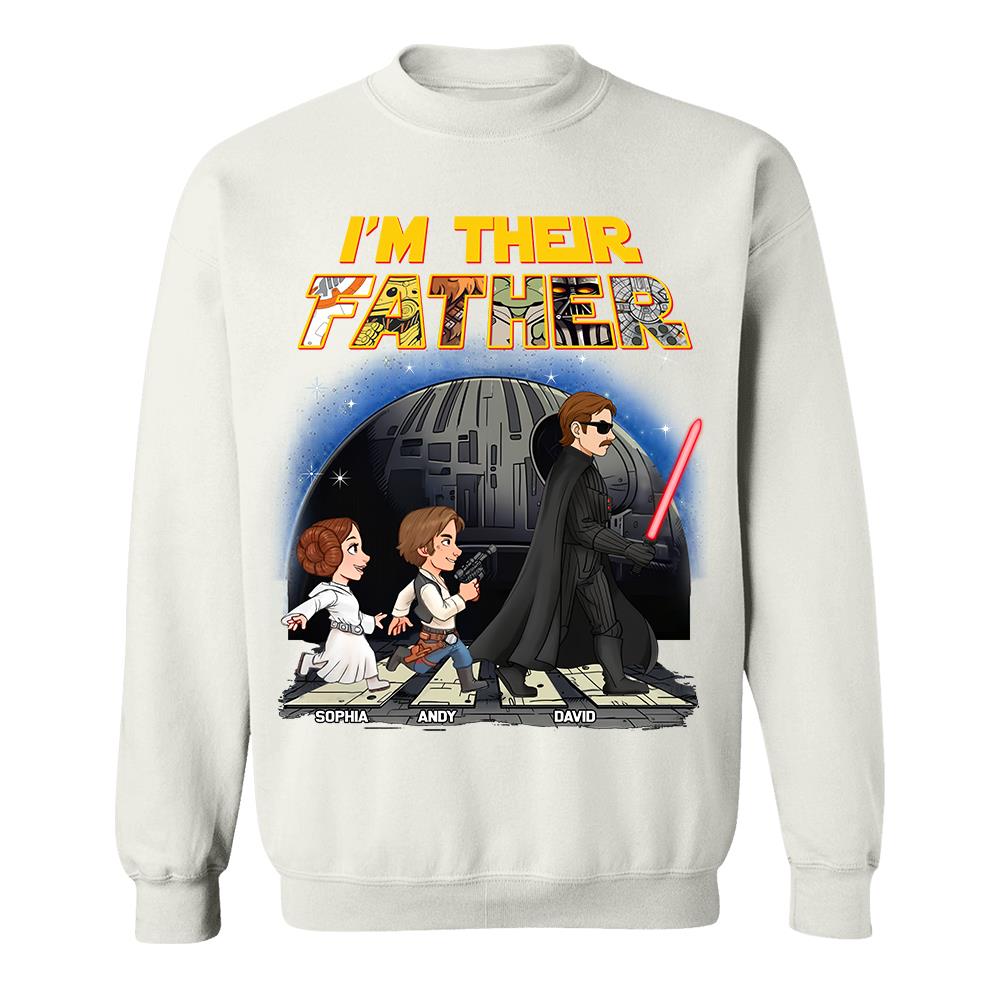 Personalized I Am Their Father Shirt, Custom Dad And Kids Name Shirt, Fathers Day Shirt, Gift for Dad Na02 Hv01