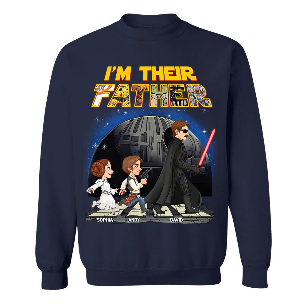 Personalized I Am Their Father Shirt, Custom Dad And Kids Name Shirt, Fathers Day Shirt, Gift for Dad Na02 Hv01