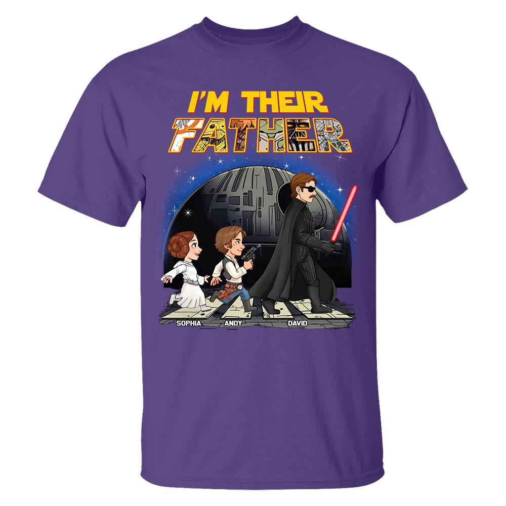 Personalized I Am Their Father Shirt, Custom Dad And Kids Name Shirt, Fathers Day Shirt, Gift for Dad Na02 Hv01