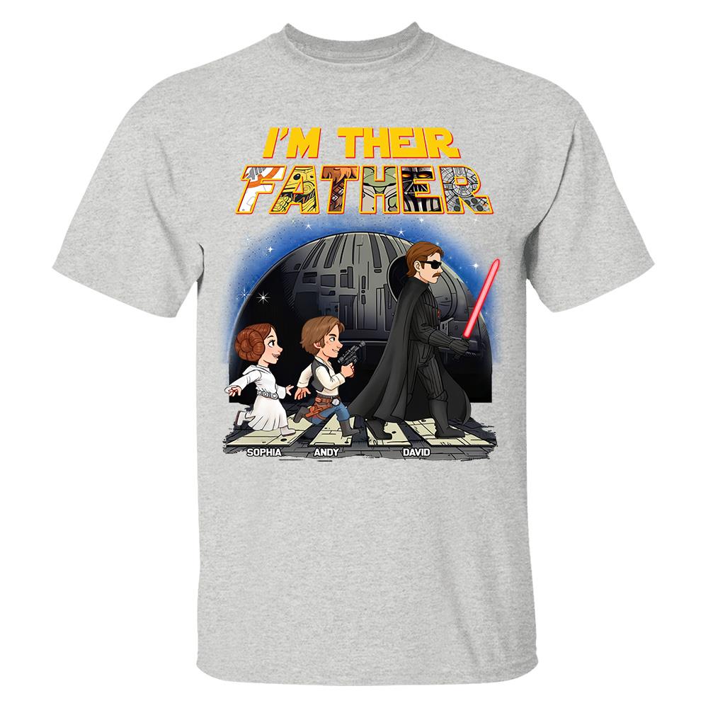 Personalized I Am Their Father Shirt, Custom Dad And Kids Name Shirt, Fathers Day Shirt, Gift for Dad Na02 Hv01
