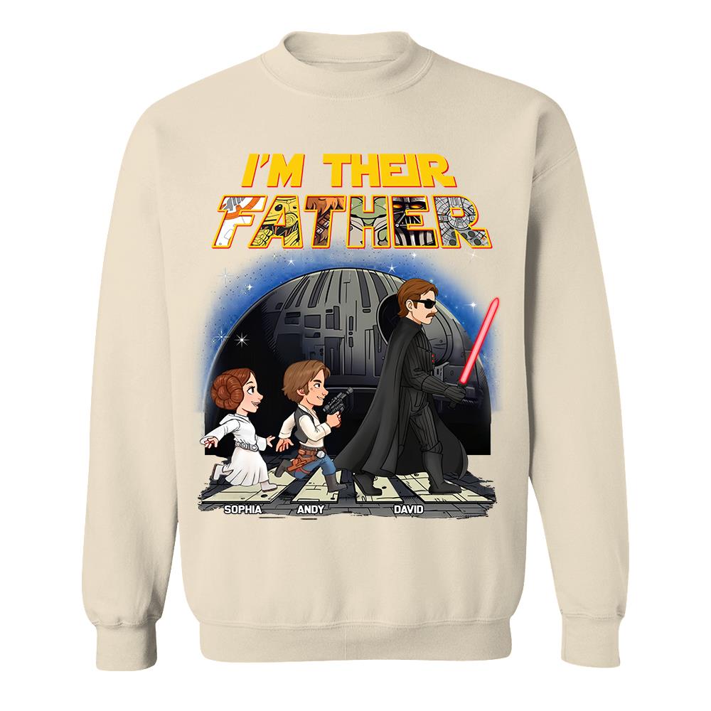 Personalized I Am Their Father Shirt, Custom Dad And Kids Name Shirt, Fathers Day Shirt, Gift for Dad Na02 Hv01