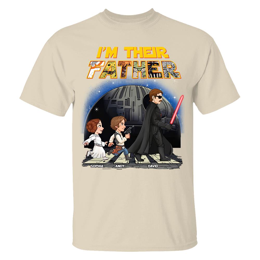 Personalized I Am Their Father Shirt, Custom Dad And Kids Name Shirt, Fathers Day Shirt, Gift for Dad Na02 Hv01