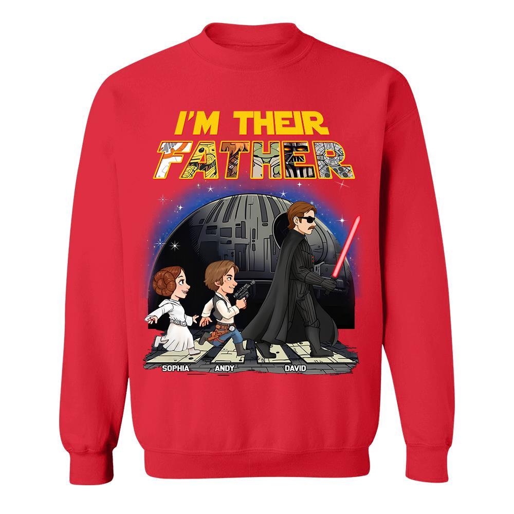 Personalized I Am Their Father Shirt, Custom Dad And Kids Name Shirt, Fathers Day Shirt, Gift for Dad Na02 Hv01
