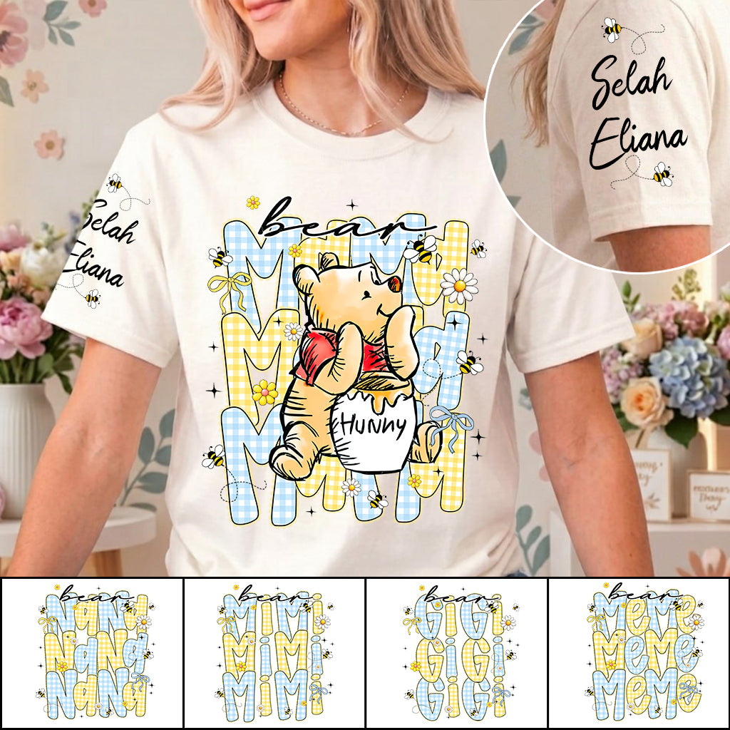 Mama Bear EST, Personalized Mother Shirt with Kids Names, Perfect Gift for Mother's Day, Gift For Mama Nini Gigi Nene Grandma MI209 TH23