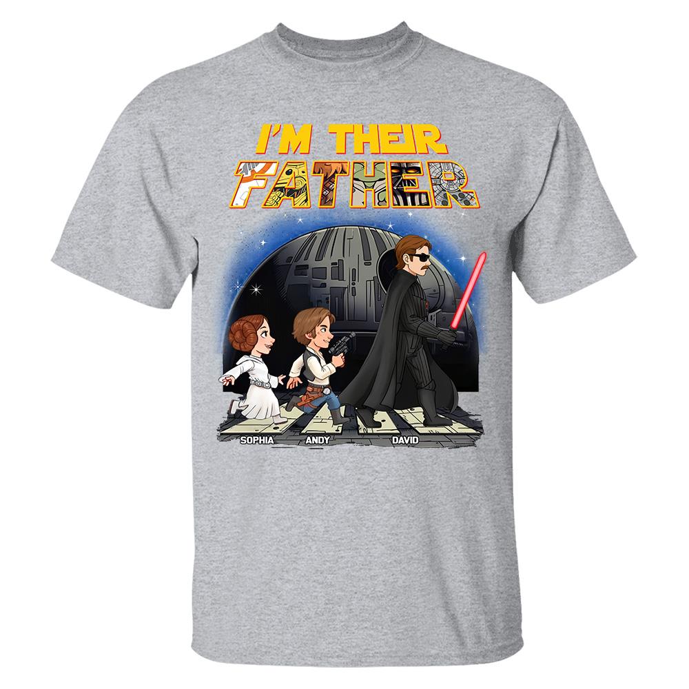 Personalized I Am Their Father Shirt, Custom Dad And Kids Name Shirt, Fathers Day Shirt, Gift for Dad Na02 Hv01