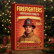 Firefighter Tribute Personalized Christmas Advent Calendar For Firefighter