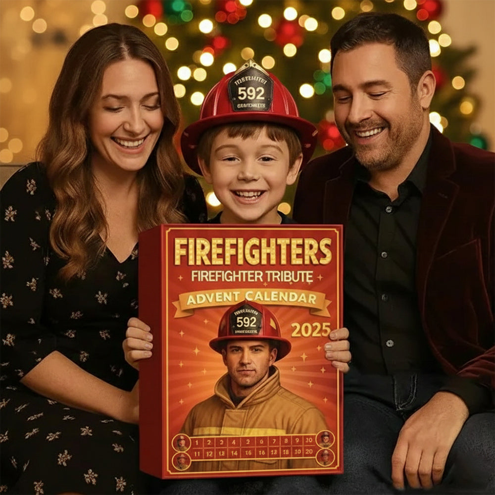 Firefighter Tribute Personalized Christmas Advent Calendar For Firefighter