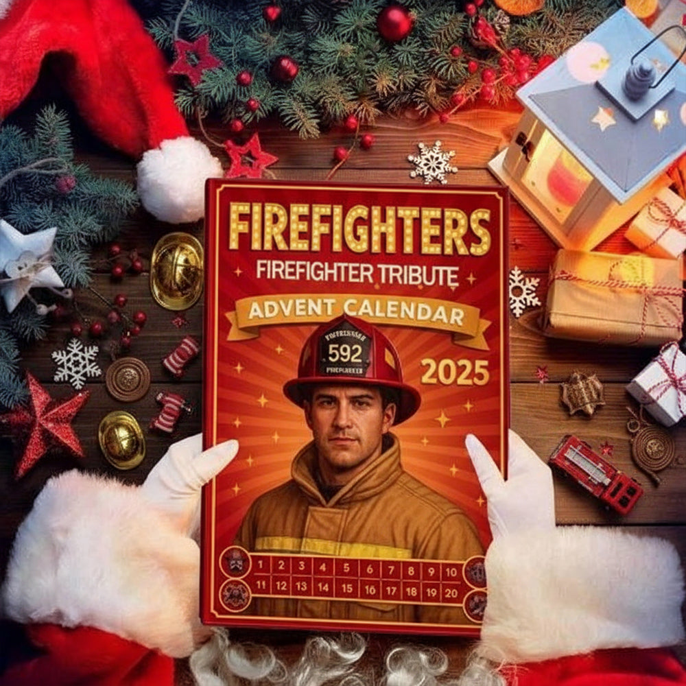 Firefighter Tribute Personalized Christmas Advent Calendar For Firefighter