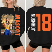 Custom Photo Softball Shirt, Personalized Softball Mom Shirt, Game Day Softball Hoodie, Softball Dad Sweatshirt