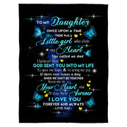 Custom To My Daughter Once Upon A Time Daughters Blanket