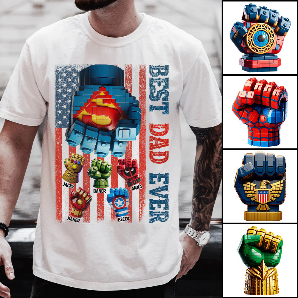 Best Dad Ever - Personalized Shirt Gift For Dad Tu20