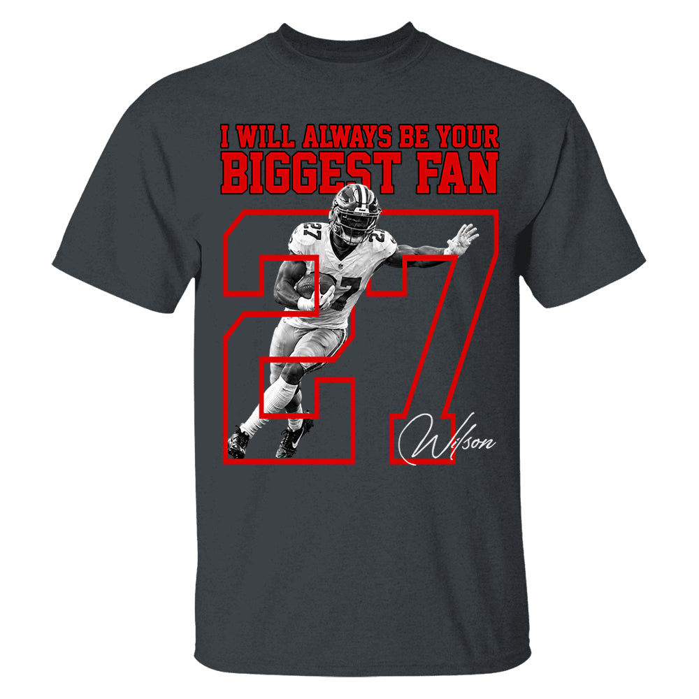 Personalized Washed Tee Custom American Football Players Sport Family NA04 T24