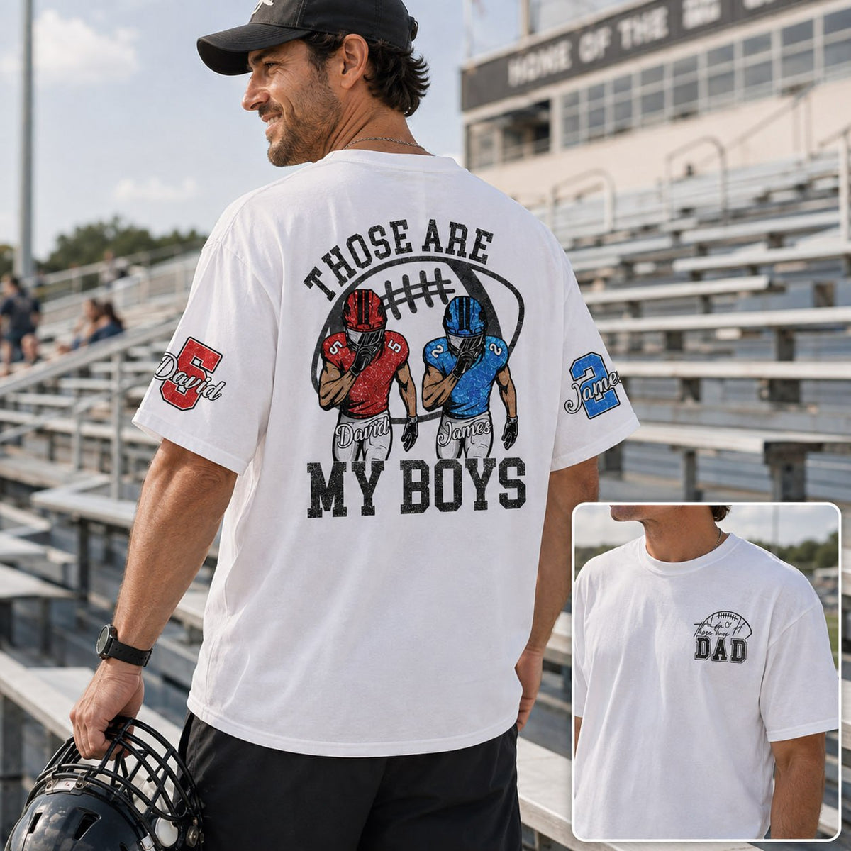 I Will Always Be Your Biggest Fan, Personalized Football Shirt, Football Kids Game Day Tee Na02