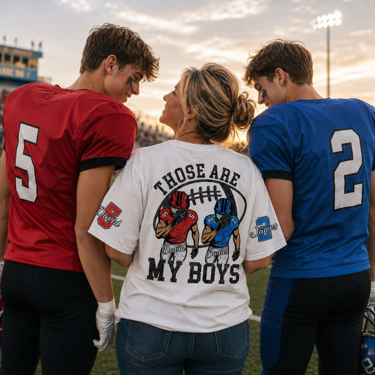 I Will Always Be Your Biggest Fan, Personalized Football Shirt, Football Kids Game Day Tee Na02