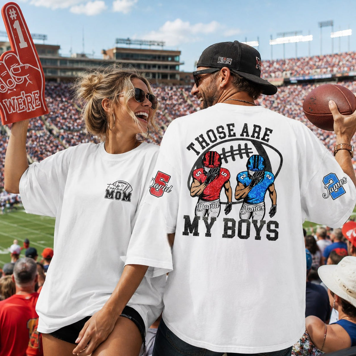 I Will Always Be Your Biggest Fan, Personalized Football Shirt, Football Kids Game Day Tee Na02