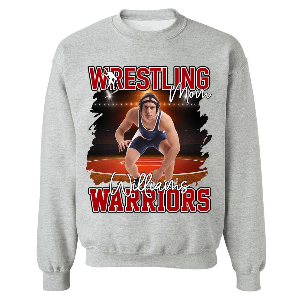 Custom Photo Wrestling Shirt For Wrestling Family Nh00