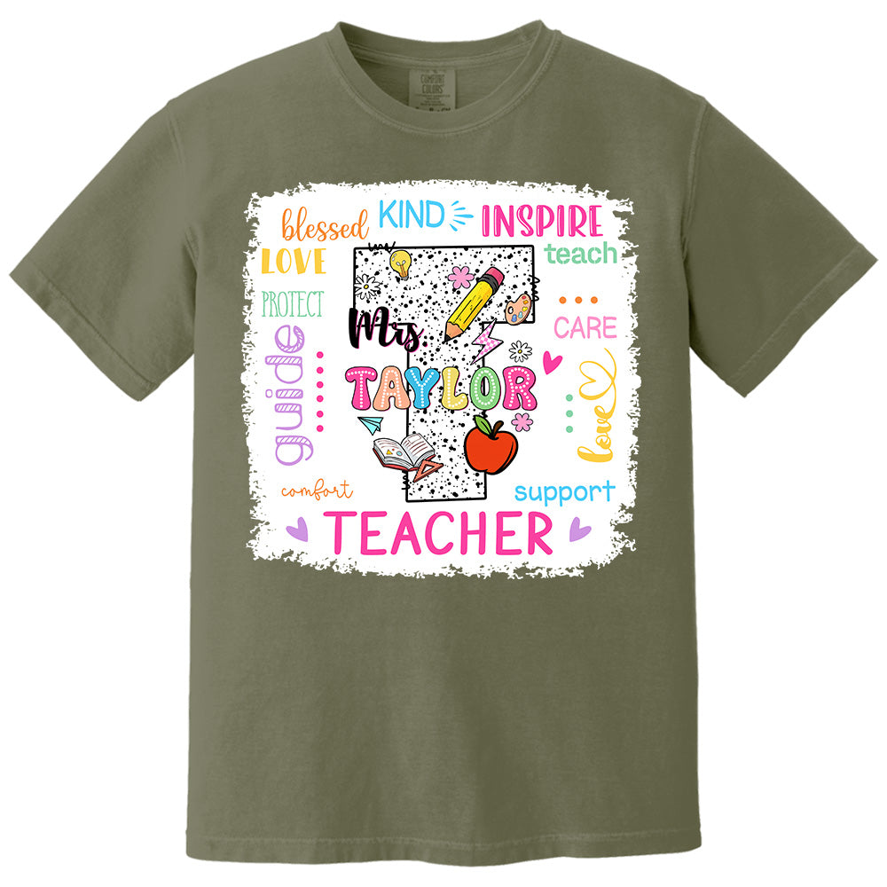 Personalized Teacher Custom Name Shirt, Teacher Appreciation Gift Back To School T1807 Pt99
