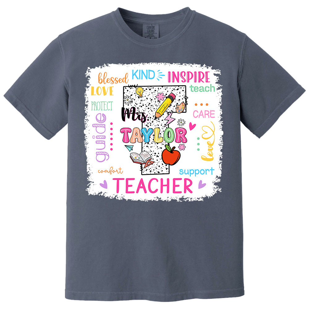 Personalized Teacher Custom Name Shirt, Teacher Appreciation Gift Back To School T1807 Pt99