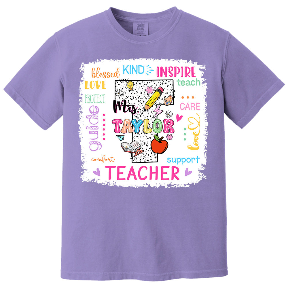 Personalized Teacher Custom Name Shirt, Teacher Appreciation Gift Back To School T1807 Pt99