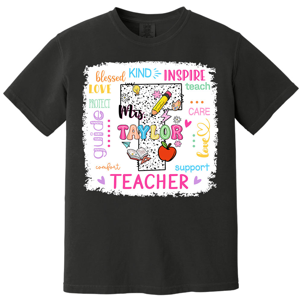 Personalized Teacher Custom Name Shirt, Teacher Appreciation Gift Back To School T1807 Pt99