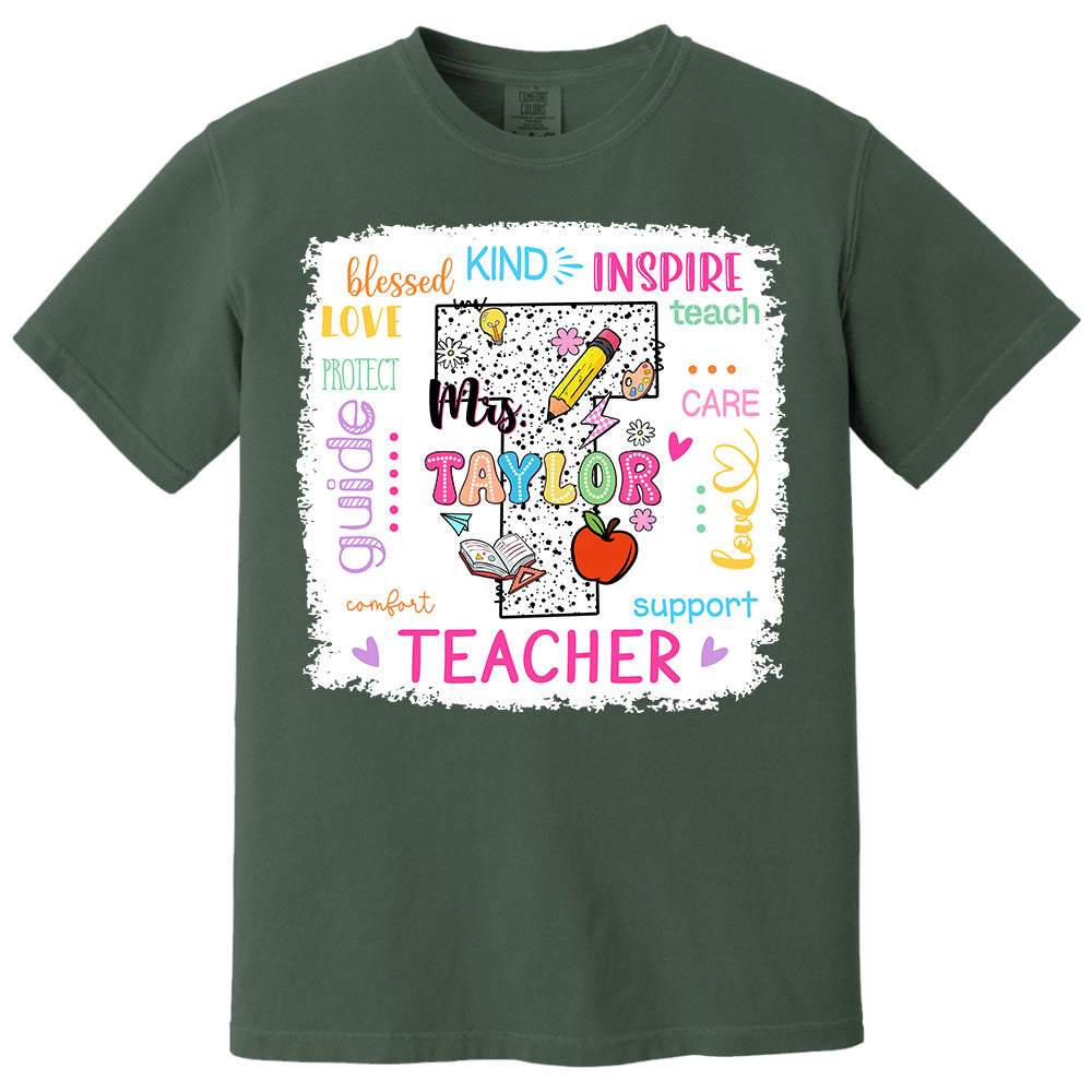 Personalized Teacher Custom Name Shirt, Teacher Appreciation Gift Back To School T1807 Pt99