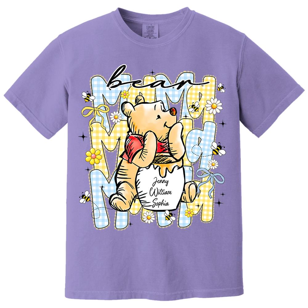 Mama Bear, Best Mama Ever, Personalized Mama Bear With Kids Name Shirt Sweatshirt, Gift For Mom, Gift For Mother's Day MI209 Hv01