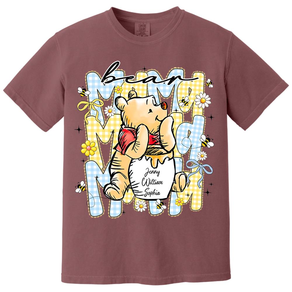 Mama Bear, Best Mama Ever, Personalized Mama Bear With Kids Name Shirt Sweatshirt, Gift For Mom, Gift For Mother's Day MI209 Hv01