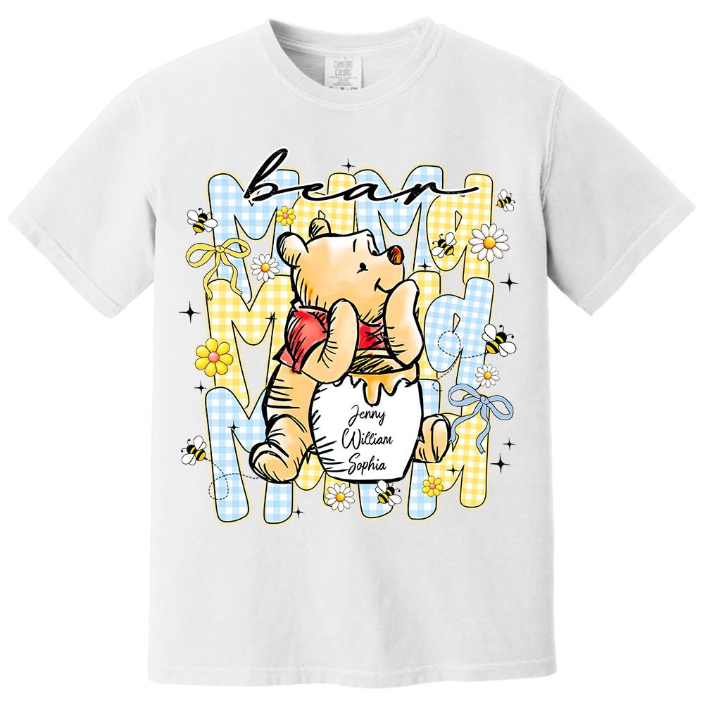 Mama Bear, Best Mama Ever, Personalized Mama Bear With Kids Name Shirt Sweatshirt, Gift For Mom, Gift For Mother's Day MI209 Hv01