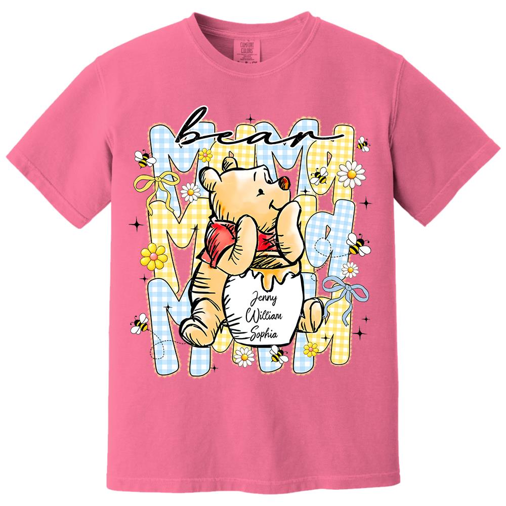 Mama Bear, Best Mama Ever, Personalized Mama Bear With Kids Name Shirt Sweatshirt, Gift For Mom, Gift For Mother's Day MI209 Hv01