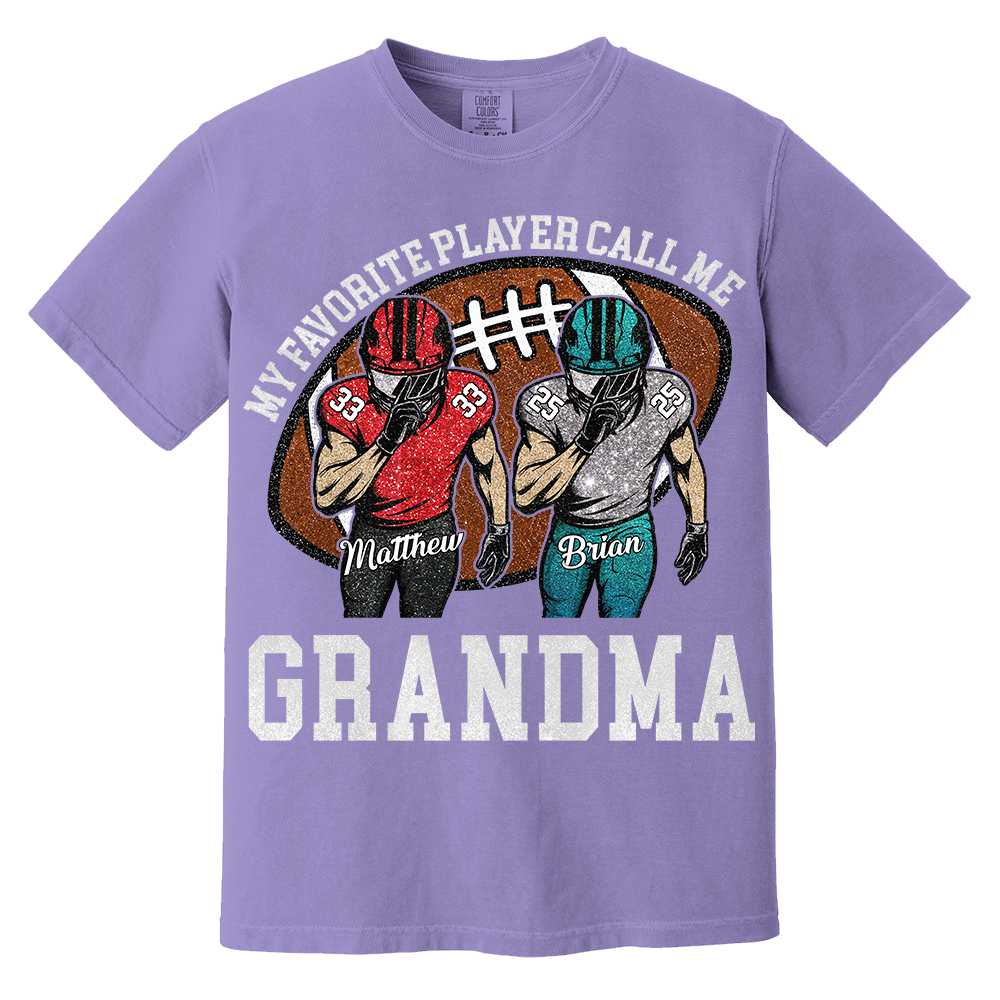 My Favorite Player Call Me Mom Grandma Personalized Football Mom Grandma Shirt Gift For Sport Family T1807 TH23