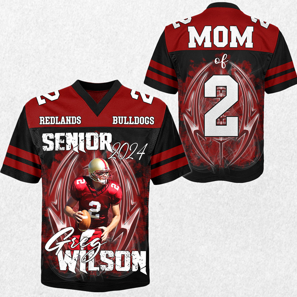 Custom Photo Football Jersey Shirt For Football Family Game Day Shirt H2511