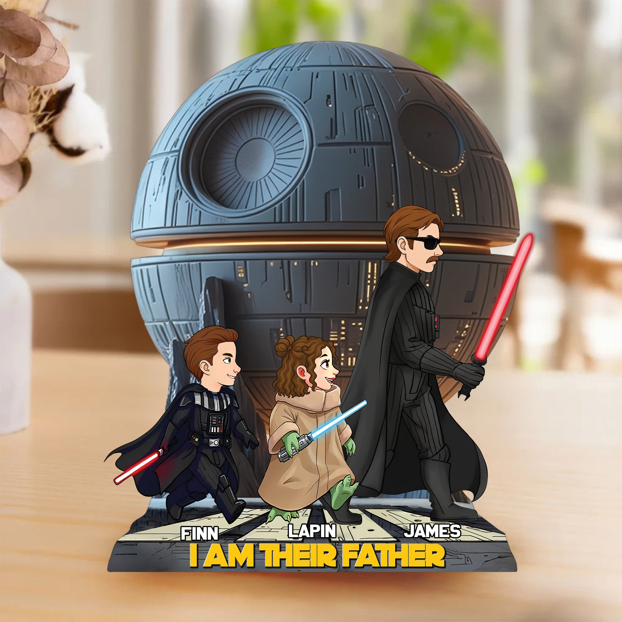 I Am Their Father - Personalized Acrylic Block Plaque, Father's Day Gift for Dad Tu20