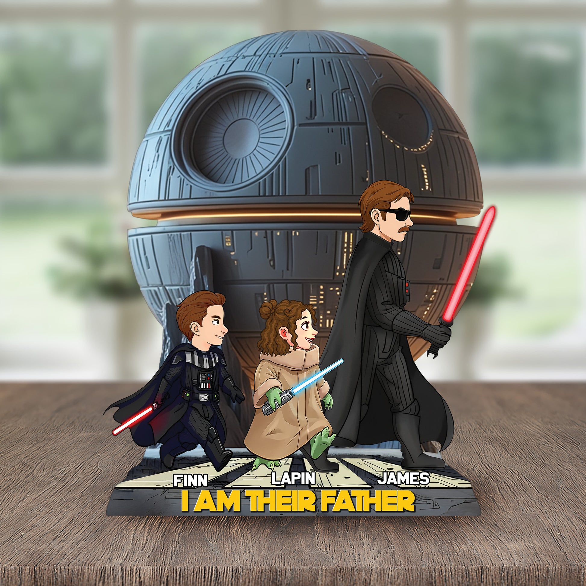 I Am Their Father - Personalized Acrylic Block Plaque, Father's Day Gift for Dad Tu20