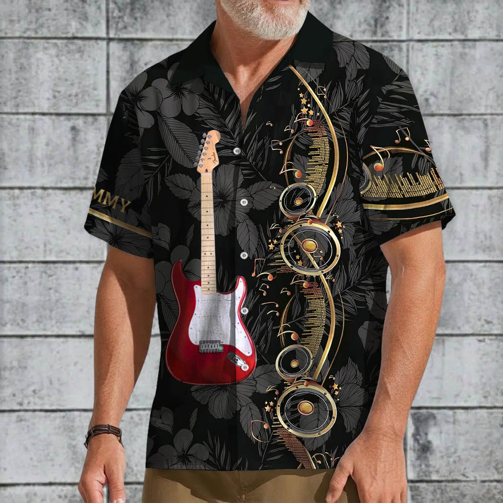 I Play The Guitar Because I Love It - Custom Guitar's Photo Hawaiian Shirt - Gift For Guitarist A2110 Pt99