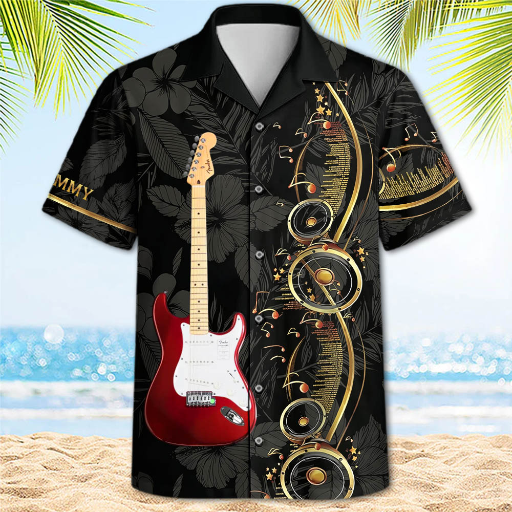 I Play The Guitar Because I Love It - Custom Guitar's Photo Hawaiian Shirt - Gift For Guitarist A2110 Pt99