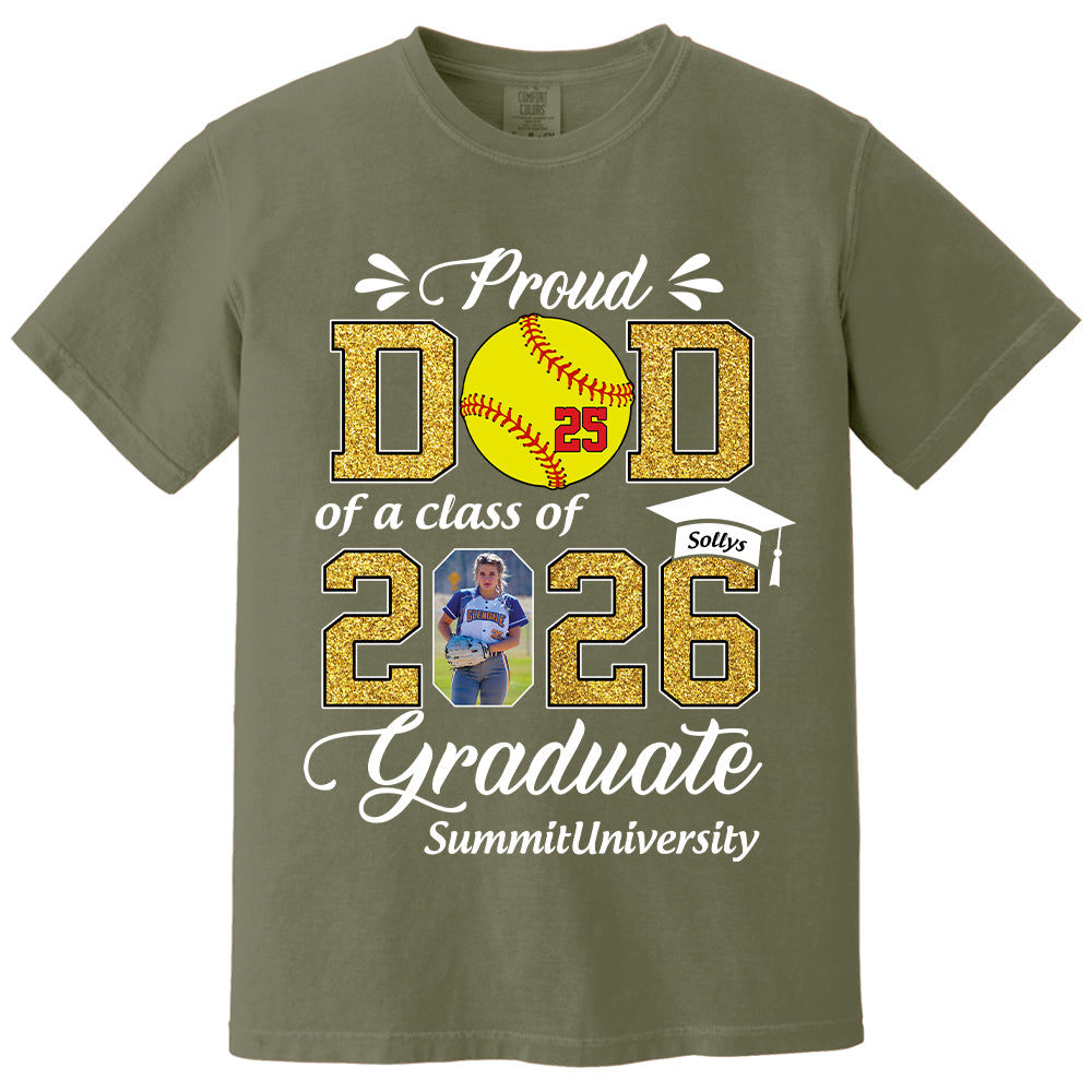 Personalized Softball Graduation Shirt Class of 2026 Custom Senior Shirt Family Graduation Gift Softball Senior 2026 Shirt Na02 T24
